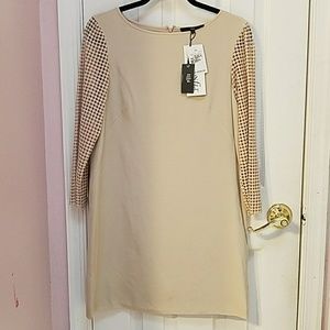 NWT Tibi Cream silk dress